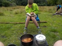 Aug 2018 bothy trip 032  as Euan watches on. : Aug 2018 bothy trip