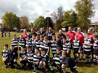rugby squad  End of the rugby season, Euan's checking they are all there.