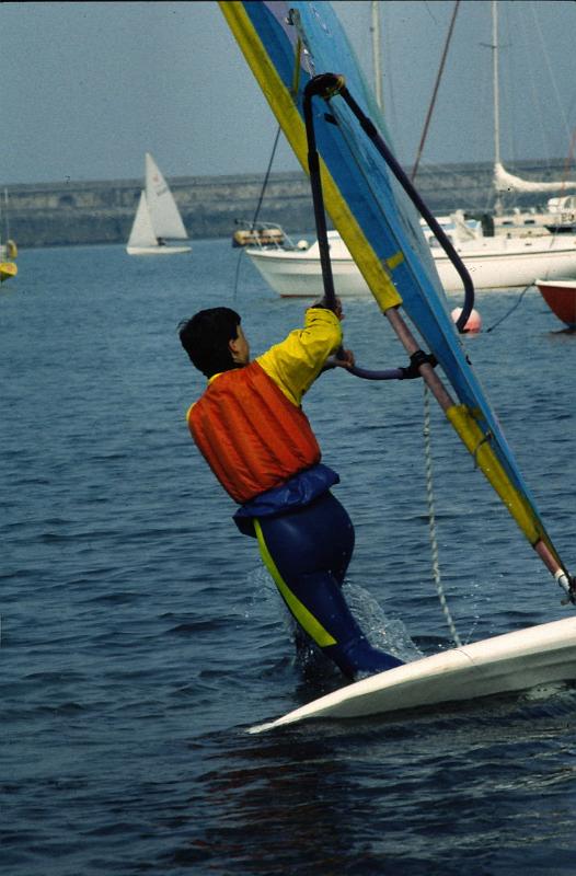 steven0001.JPG - Windsurfing on the inland sea - Anglesey